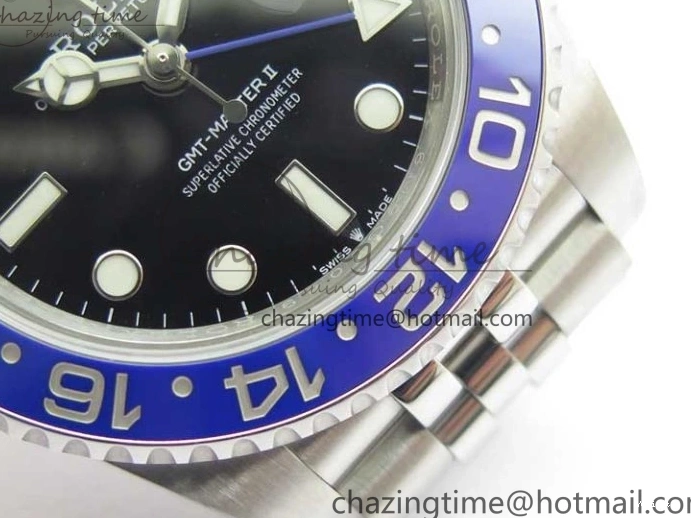 Ceramic 904L Best Edition V2 II SA3285 Steel BLNR 1:1 CHS VRF GMT-Master Blue Black 126710 0207